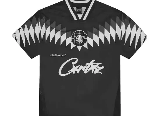 Corteiz Club RTW Football T Shirt Black