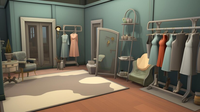 3D Animation for Creating Virtual Fitting Rooms