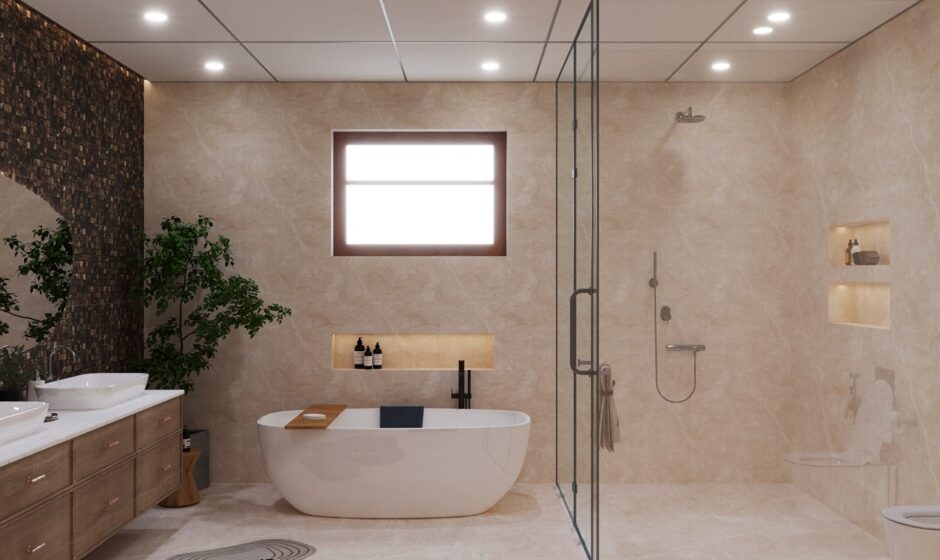 Bathroom interior design team by interiosplash