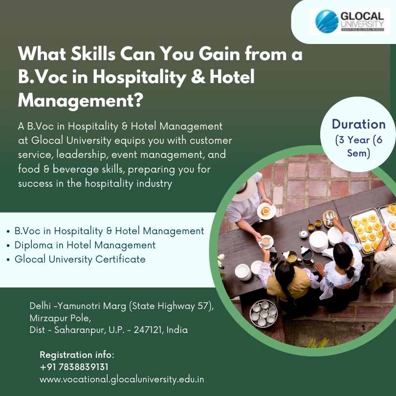 What Skills Can You Gain from a B.Voc in Hospitality & Hotel Management?