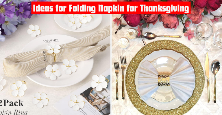 Napkin folding ideas for Thanksgiving