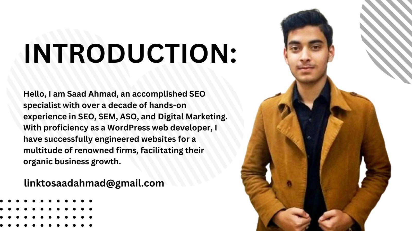 Saad Ahmad: Your Partner in Building a Strong Online Identity