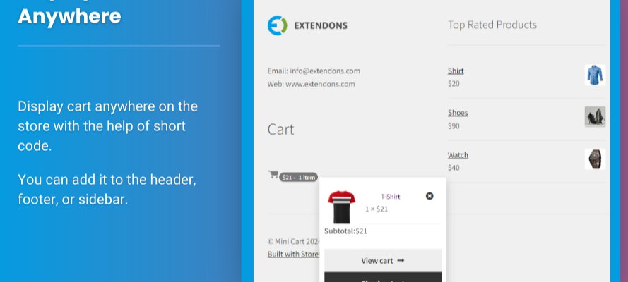 woocommerce mini cart plugin