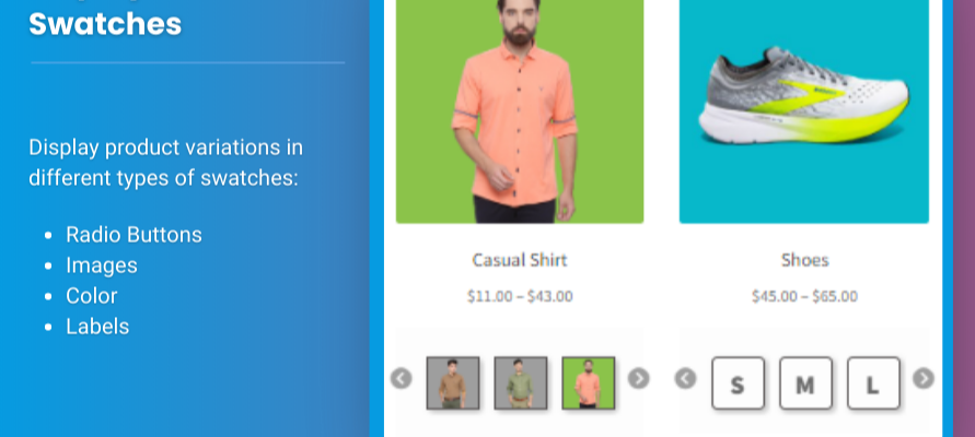 woocommerce product variations swatches