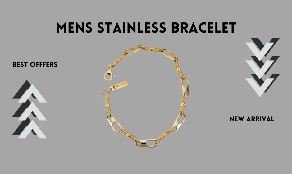 mens stainless bracelet