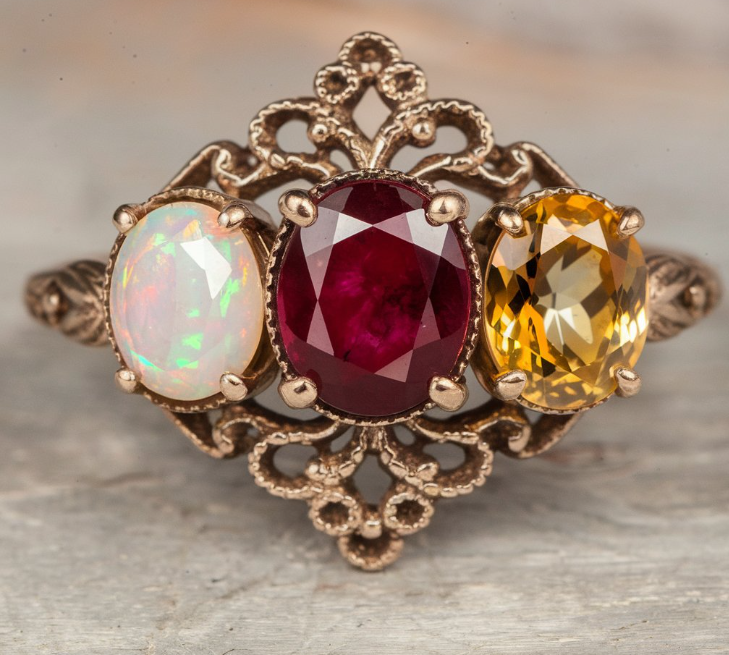 The Best Gemstones for Customizing Your Three Stone Rings