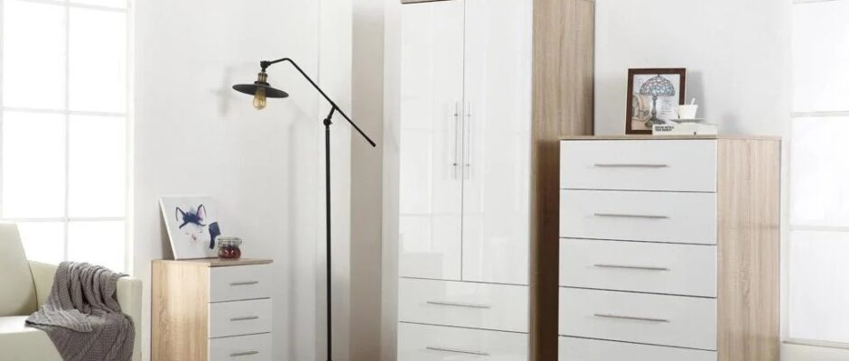 Wardrobe and Drawers Set