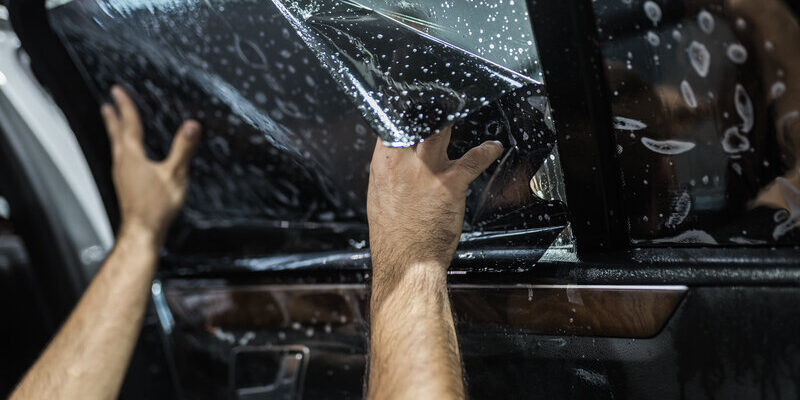 Automotive window tinting