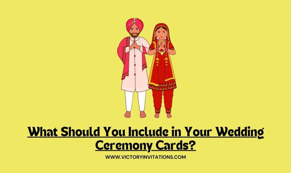 What Should You Include in Your Wedding Ceremony Cards?