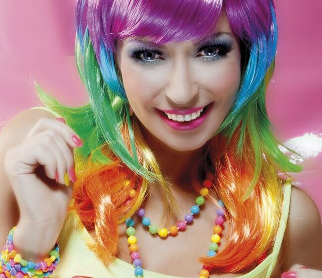 colorful wigs