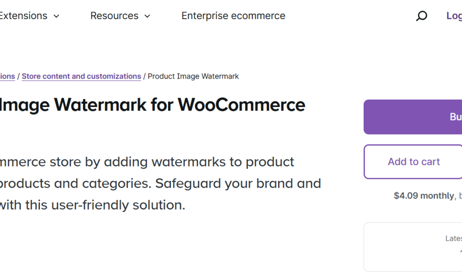 woocommerce watermark