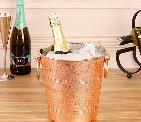 hammered copper ice bucket
