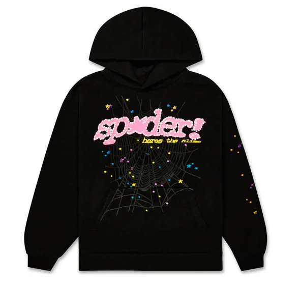 Pink-Black-Sp5der-Hoodie