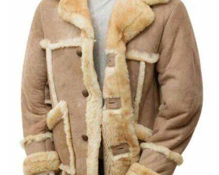 B3 Shearling Sheepskin Winter Coat – A premium aviator-style leather coat with soft sheepskin lining for ultimate warmth and style, available at Cosplaystreet."