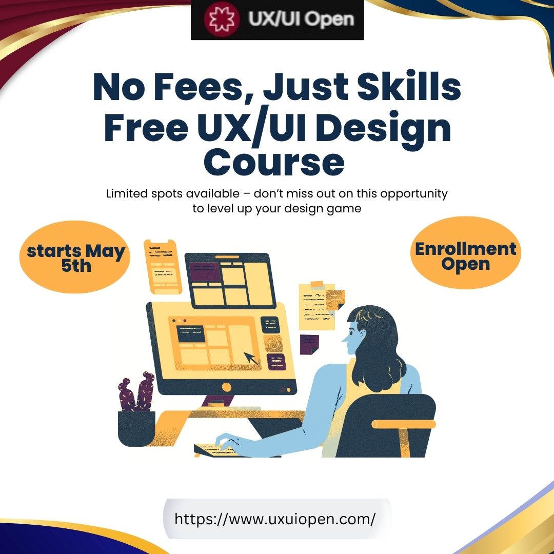 Learn UX/UI Design + Build a Standout Portfolio – Free Enrollment Now!