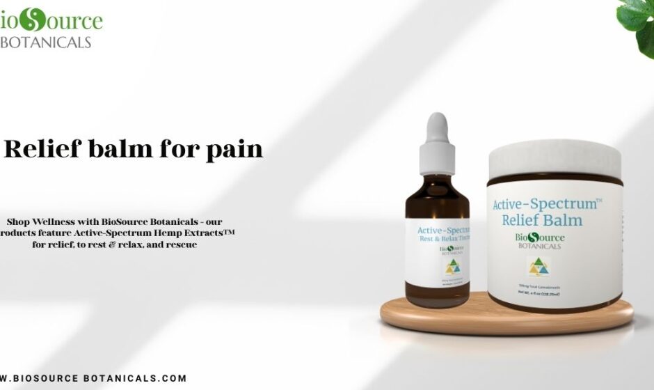 Relief balm for pain