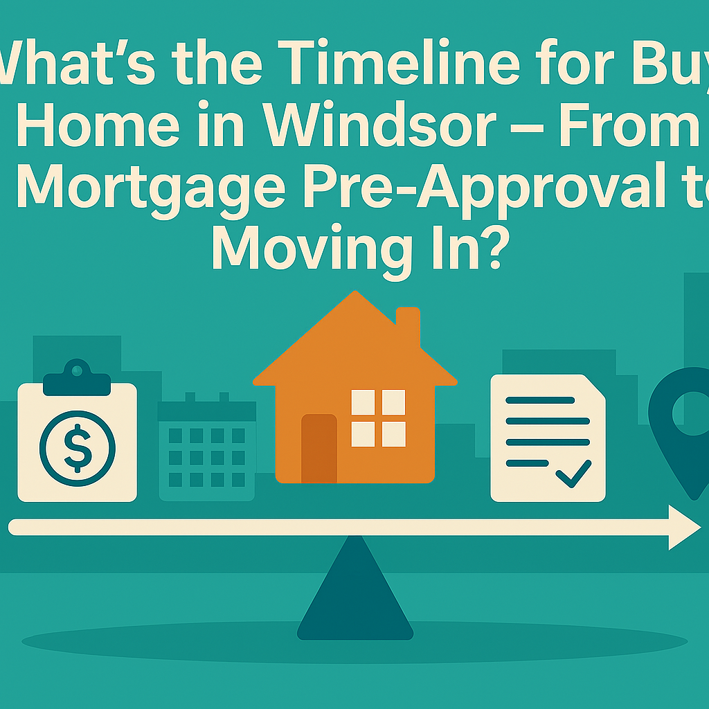 What’s the Timeline for Buying a Home in Windsor – From Mortgage Pre-Approval to Moving In?