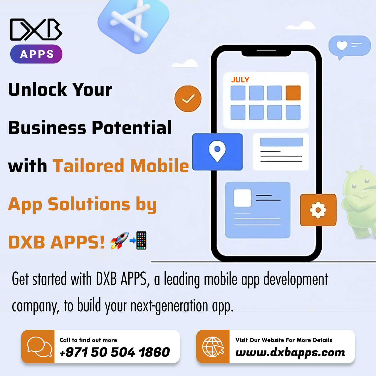 DXB APPS  is a team of premier mobile app developers offering top apps