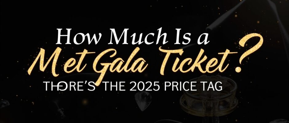 how much is a met gala ticket,
