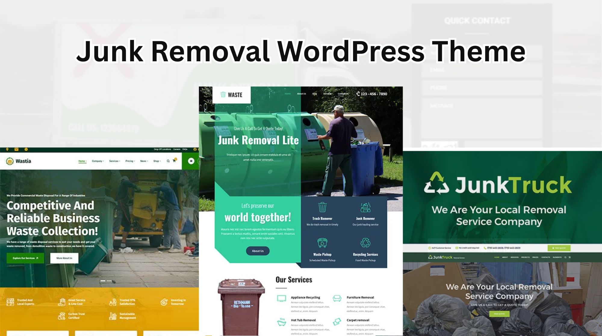 Junk Removal WordPress Theme For Your Best Online Tool?