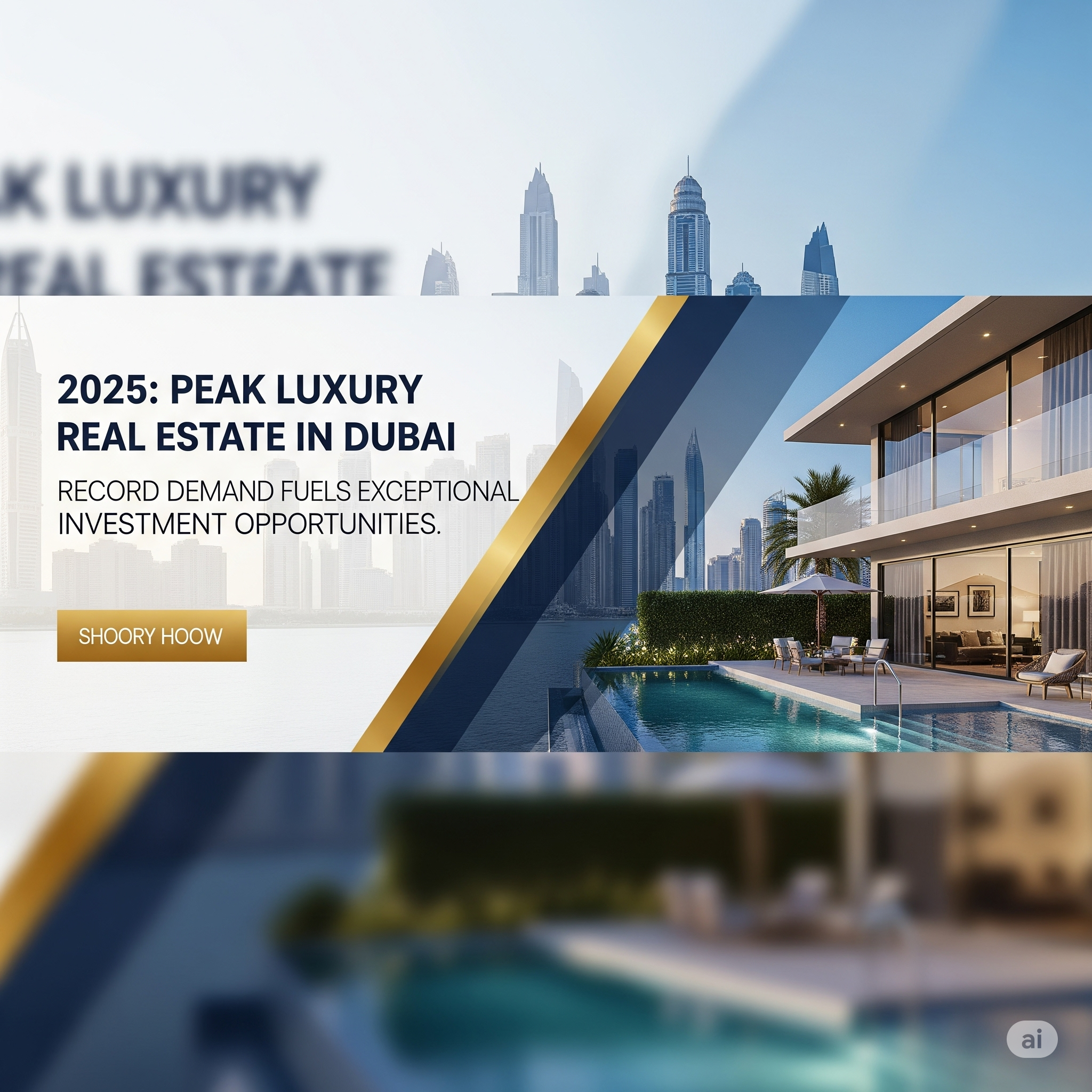 Why 2025 Is the Best Year to Buy: Luxury Houses for Sale in Dubai at Record Demand