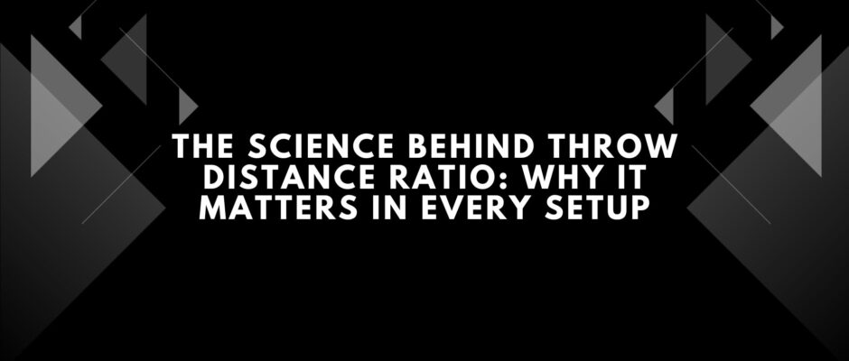 calculate throw distance ratio for projector