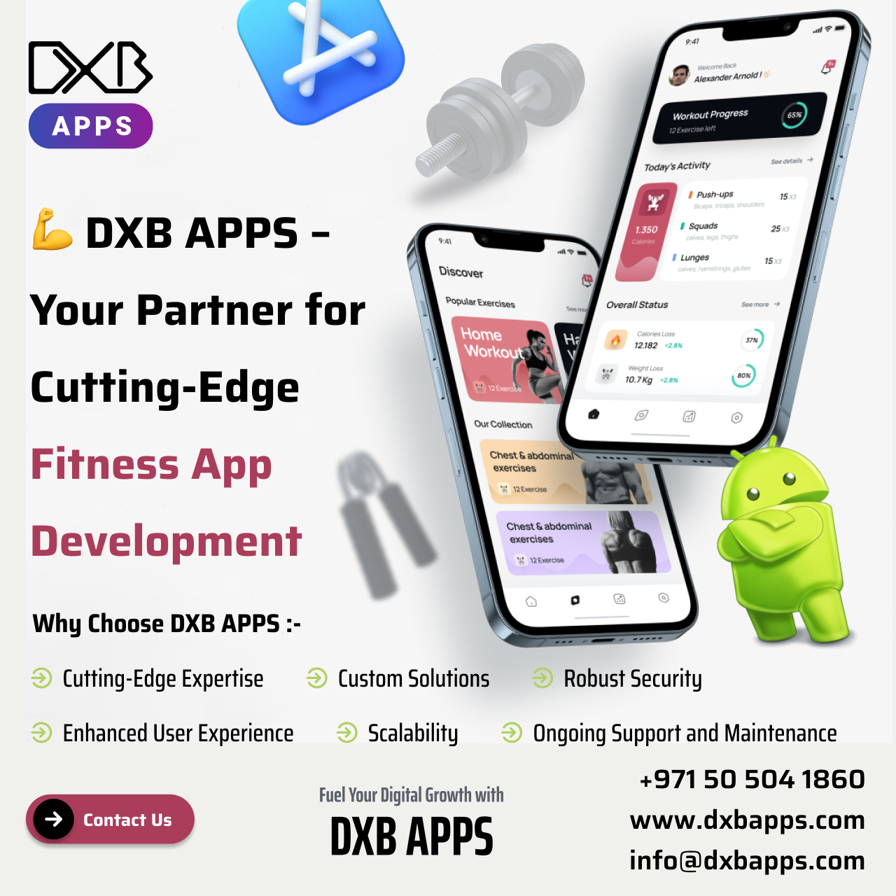 Get top mobile application development Abu Dhabi solutions by DXB APPS