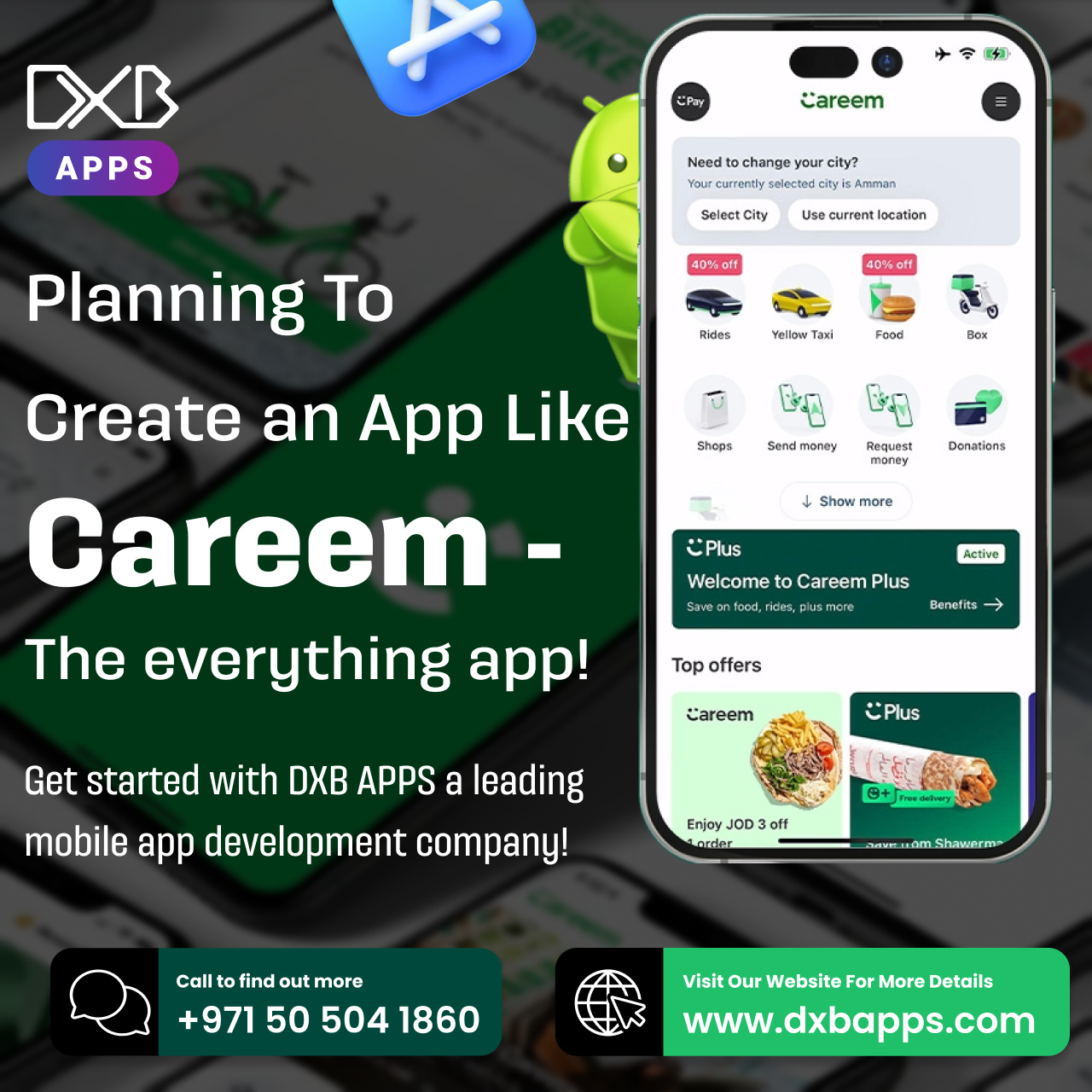 Get custom apps developed by mobile app development company – DXB APPS