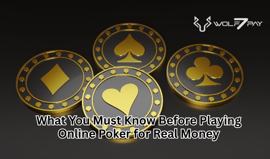 What You Must Know Before Playing Online Poker for Real Money